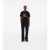 Tricou din bumbac EKD cu broderie în cruciulițe