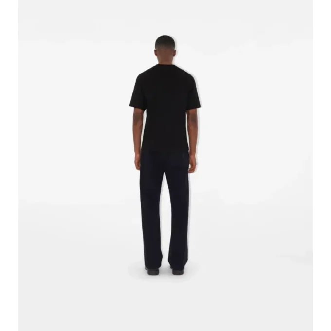 Tricou din bumbac EKD cu broderie în cruciulițe