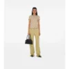 Tricou din bumbac elastic cu imprimeu în carouri Tricou din bumbac elastic cu imprimeu în carouri