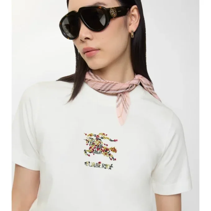 Tricou floral din bumbac EKD