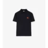 Tricou polo din bumbac EKD cu broderie în cruciulițe