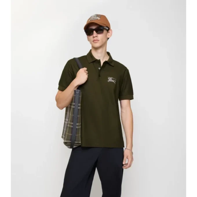 Tricou polo din bumbac EKD metalizat
