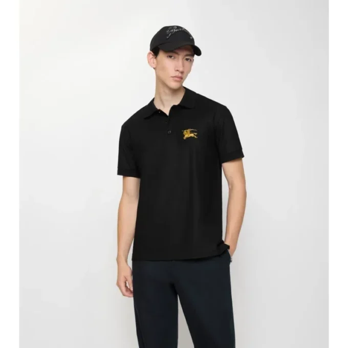 Tricou polo din bumbac EKD metalizat