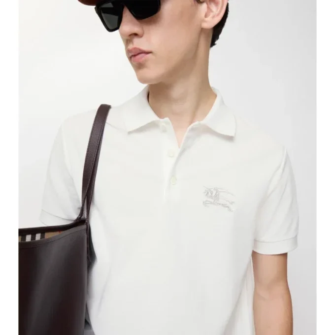 Tricou polo din bumbac EKD metalizat