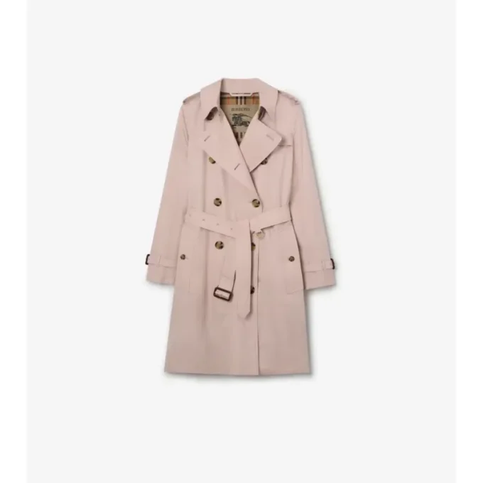 Tropical Gabardine Kensington Trench Coat, de lungime medie Tropical Gabardine Kensington Trench Coat, de lungime medie