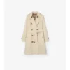 Tropical Gabardine Kensington Trench Coat, de lungime medie