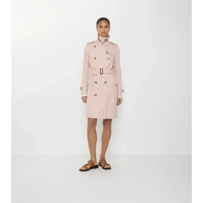 Tropical Gabardine Kensington Trench Coat, de lungime medie Tropical Gabardine Kensington Trench Coat, de lungime medie
