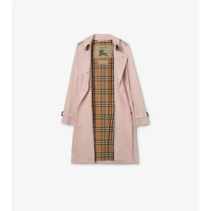 Tropical Gabardine Kensington Trench Coat, de lungime medie Tropical Gabardine Kensington Trench Coat, de lungime medie