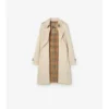 Tropical Gabardine Kensington Trench Coat, de lungime medie