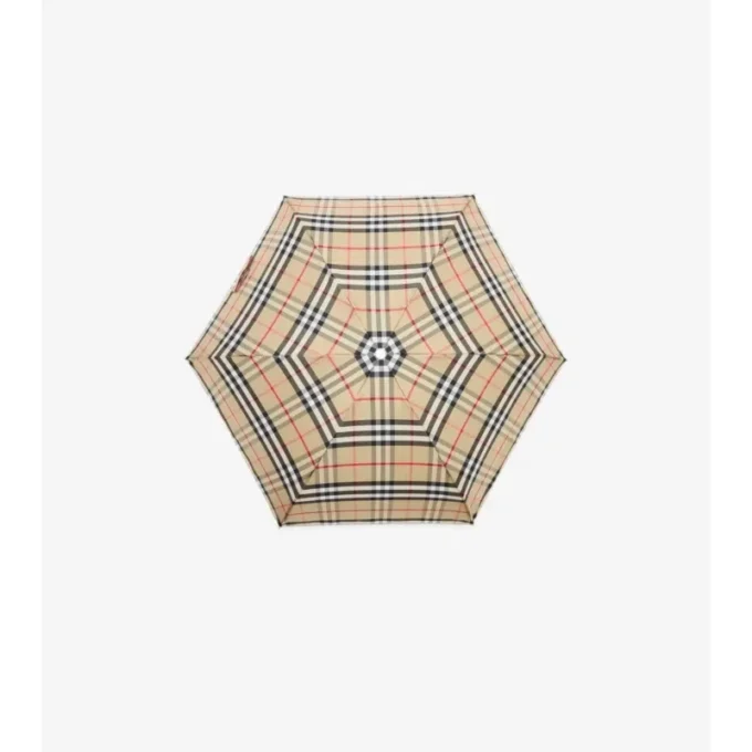 Umbrelă pliabilă cu model în carouri Umbrelă pliabilă cu model în carouri