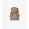 Vestă căptușită reversibilă din nailon cu imprimeu în carouri Vestă căptușită reversibilă din nailon cu imprimeu în carouri