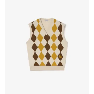 Vestă din lână cu model Argyle
