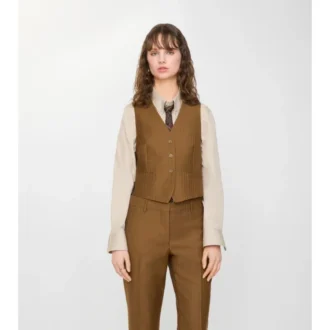 Vestă din lână și mohair