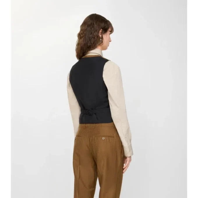 Vestă din lână și mohair
